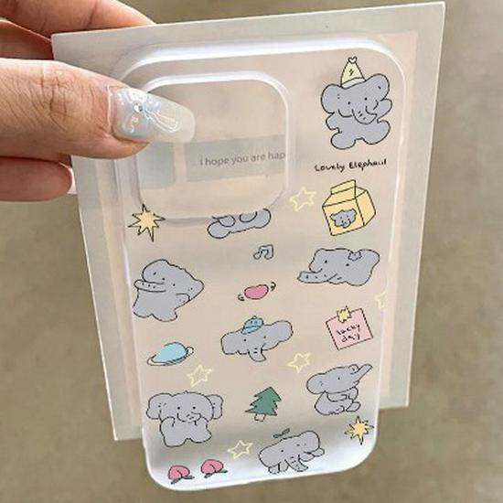 

Star Elephant Anti-Fall Frosted Transparent Soft Case for 12/16/17 Promax & 13/14 Pro Hot Item iPhone 13