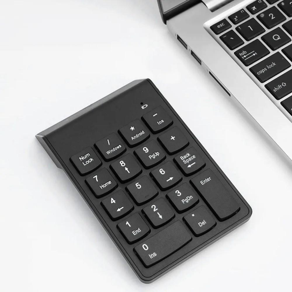Slim Design Mini Digital Keypad 18 Keys Wireless Numeric Keypad Wireless Keyboard Accounting