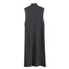 2026 Early Autumn Women's Mid-Length High Neck Knit Pullover Sweater Vest Dress