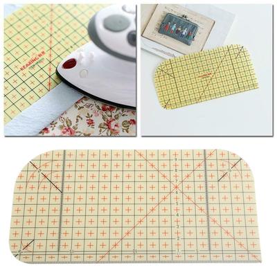 Daugiafunkcinė lyginimo patchwork audinio quiltingo liniuotė DIY drabužių dizaino kirpimo liniuotė šabloninė liniuotė siuvimo rankdarbiams
