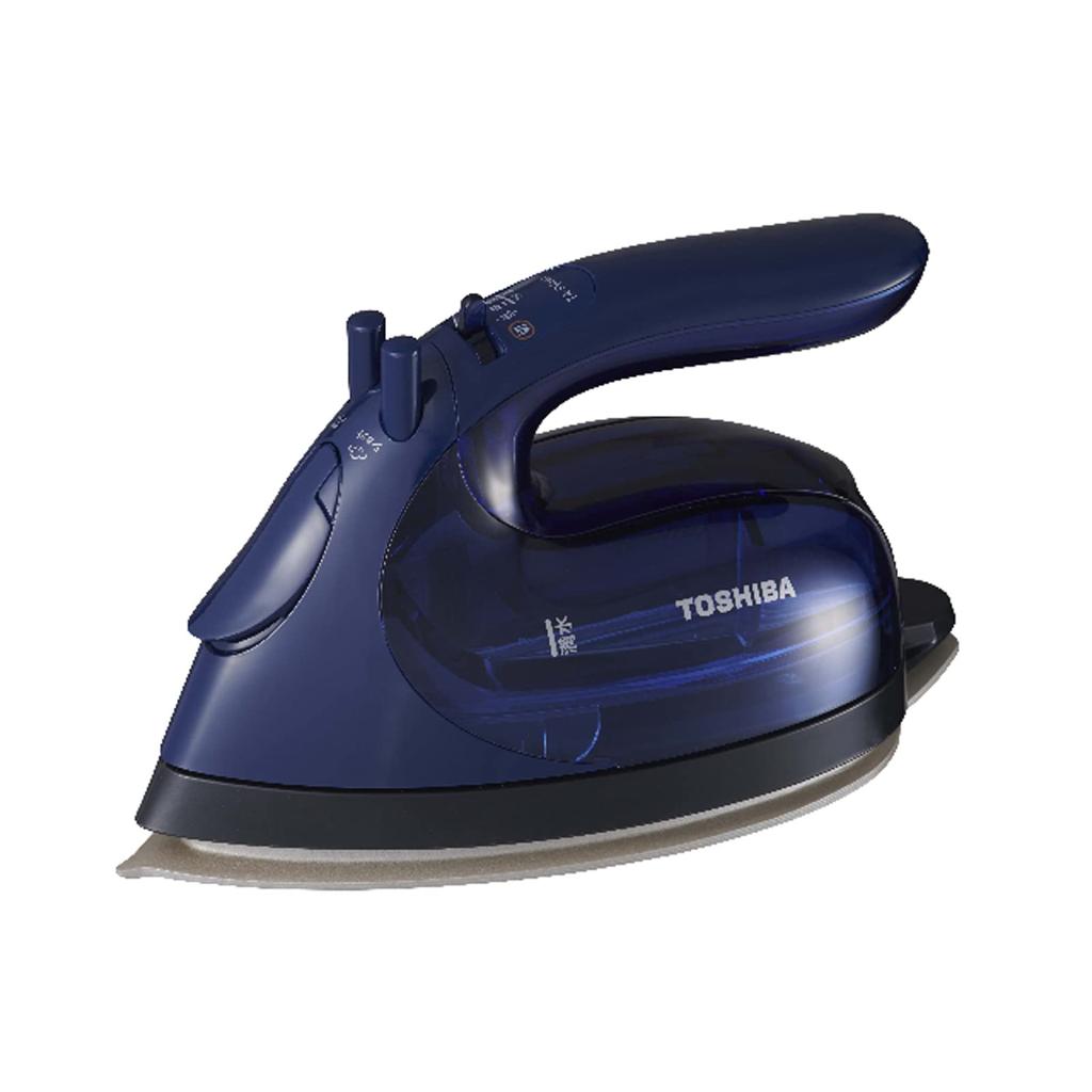 TOSHIBA Iron Steam Clothes Steamer Cordless Lightweight Approximately Compact Steam Duration Approximately 2 Minutes Steam Volume Approximately Silver