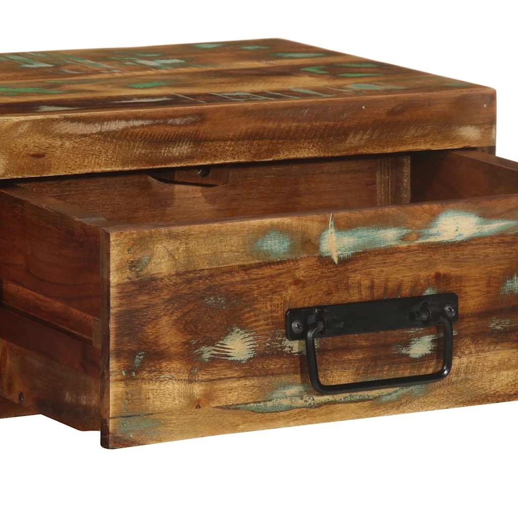 Wall Mounted Nightstands (2 pcs) Solid Reclaimed Wood