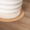 Boao 2 Pcs 12 Inch Cork Plant Coaster Cork Mat Trivet for Plant Round Absorbent Corkboard Mat Pad Planter Saucers for Kitchen Dining Table Countertop