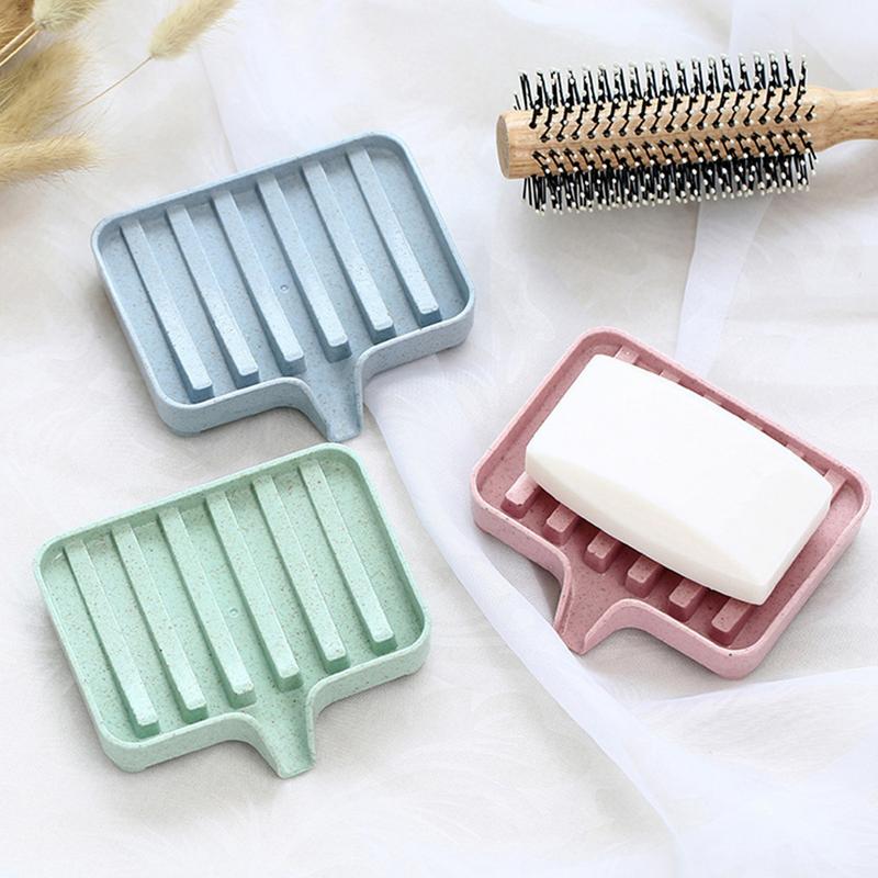 Soap Dish with Drain Bathroom Multipurpose Soap Tray Portable Soap Storage Containers Soap Holder Box for Shower Sponges