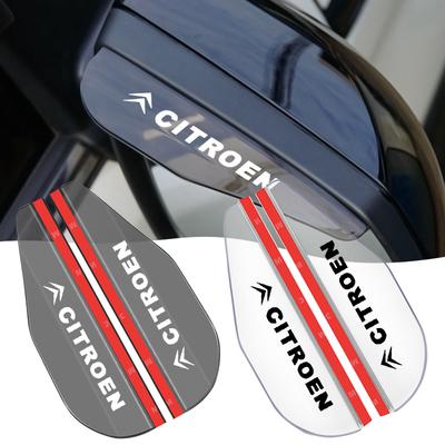 2PCS Car Side Rear View Mirror Rain Eyebrow Visor Rain Shield Shade Cover For C1 C2 C3 C4 C5 C6 C8 C4L DS3 DS4 DS5 LS DS6 Picasso