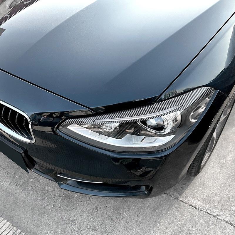 For BMW 1 Series F20 F21 Car Headlight Eyebrow Eyelids Stickers Trim Cover Headlamp Eyelid 2011 2012 2013 2014