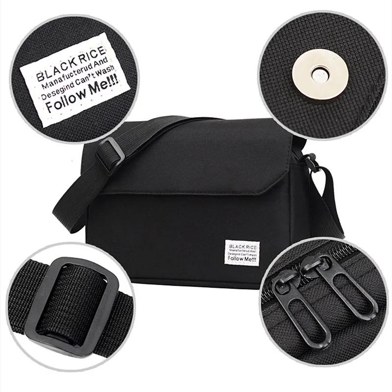 Men Small Oxford Shoulder Messenger Bags Solid Leisure Satchels Crossbody Fashion Street Bags for Male Cross Body Casual 2025