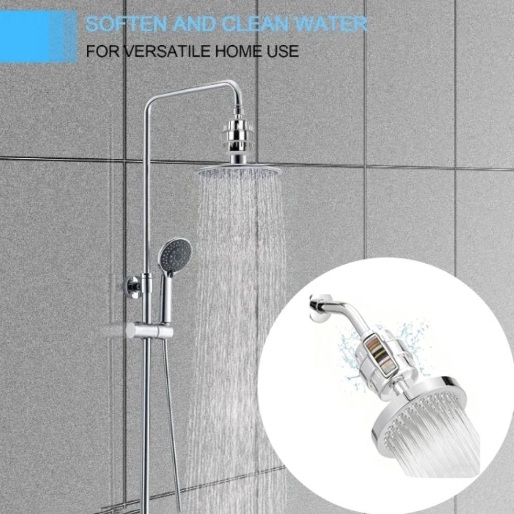 Adjustable Nozzle Shower Head Filter Reduce Skin Dryness Hard Water Filter  Water Purification