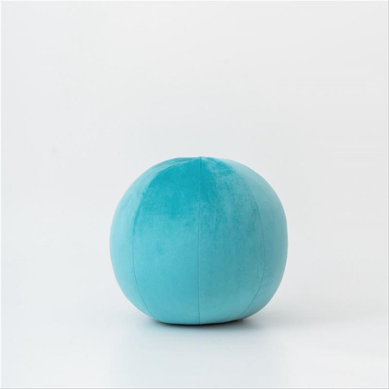 

1Pc 30x30cm Round Nordic Velvet Cushion Futon Home Model Decoration Pillow Morning Ball 30x30cm