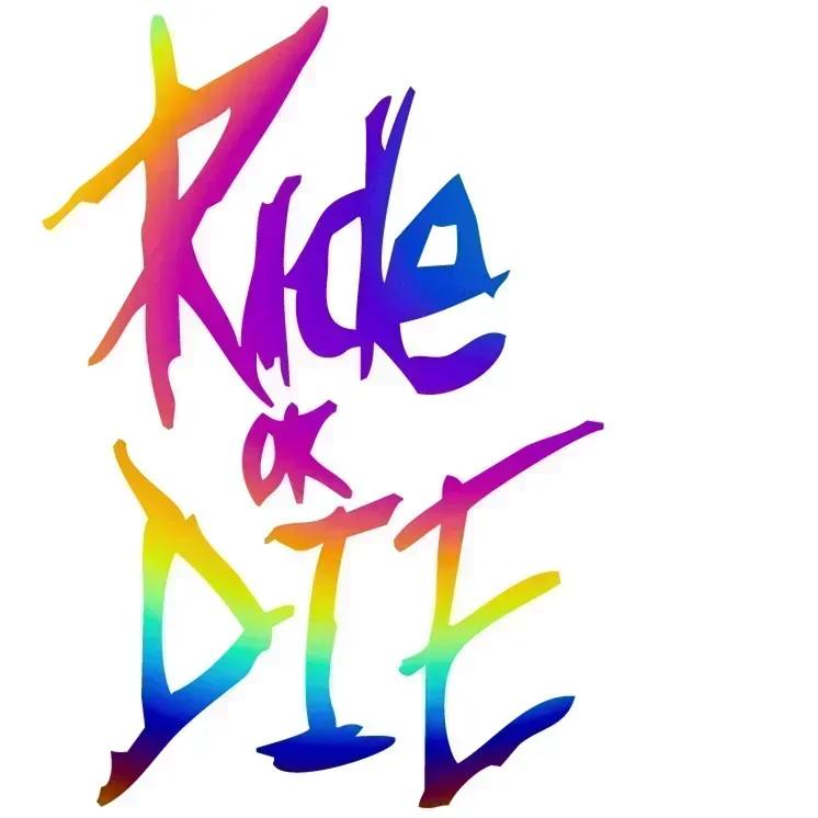 Adesivo Telaio Bici MTB Ride or Die Adesivo Tubo Orizzontale Decalcomanie Bicicletta Adesivi Decorativi Telaio Adesivi Bici Decalcomania Bici