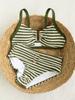 Women S Striped Split Bikini Set Sexy Beach Swimwear