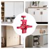 Cabinet Door Installation Tool Double-Hole Alignment with Adjustable Positioner Cabinet Door Positioning Support for Home Office