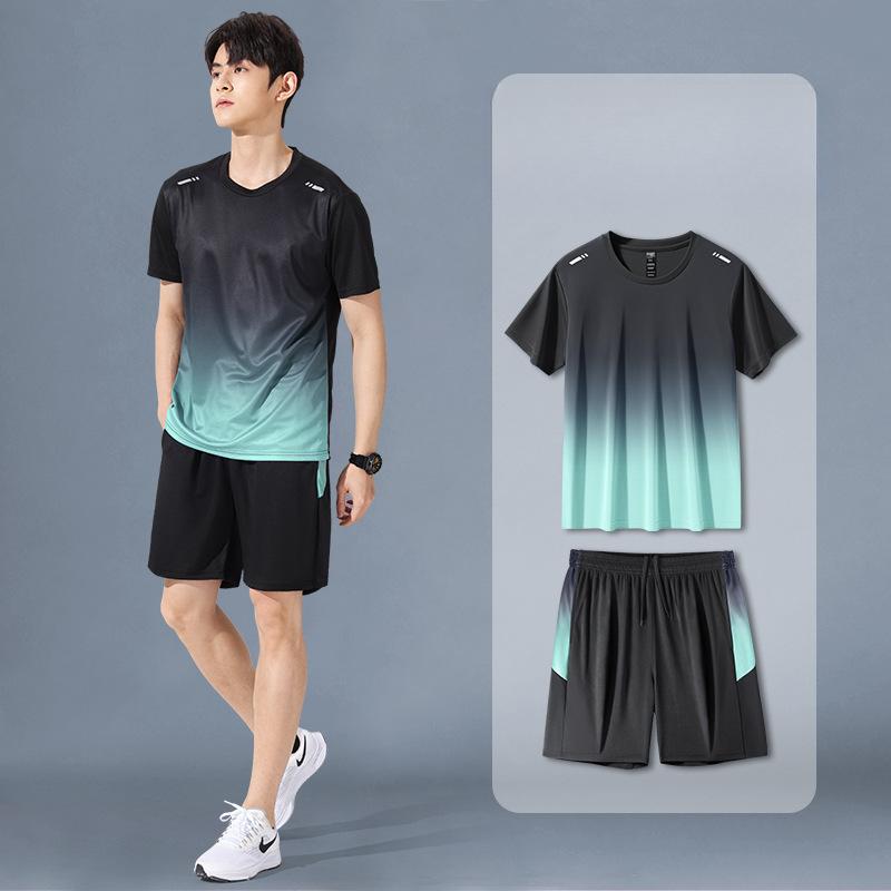 Men's Checkered Short Sleeve and Shorts Set