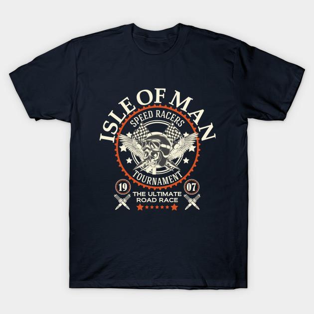 Men Black Print T-shirt Iomtt Isle Of Man Tt Road Race No-Cut Transfer Paper Print Cotton Tshirt 3XL тёмно-синий