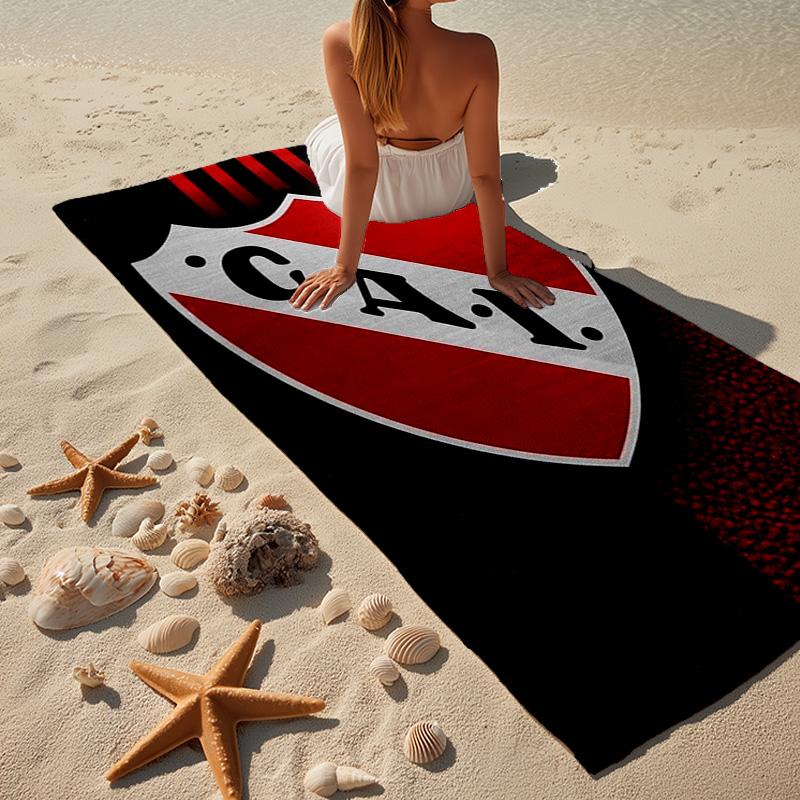 Club Atletico Independiente Microfiber Beach Towel, Lightweight And Quick-Dry, for Summer Travel, Beach Essential, Swimming Pool