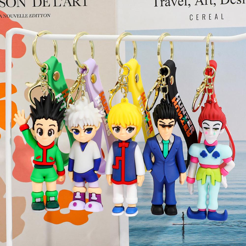 Anime Hunter x Hunter Keychain, Cosplay GON·FREECSS Doll Killua Figure Keyrings Car Bag Key Chain Accessories Wholesale