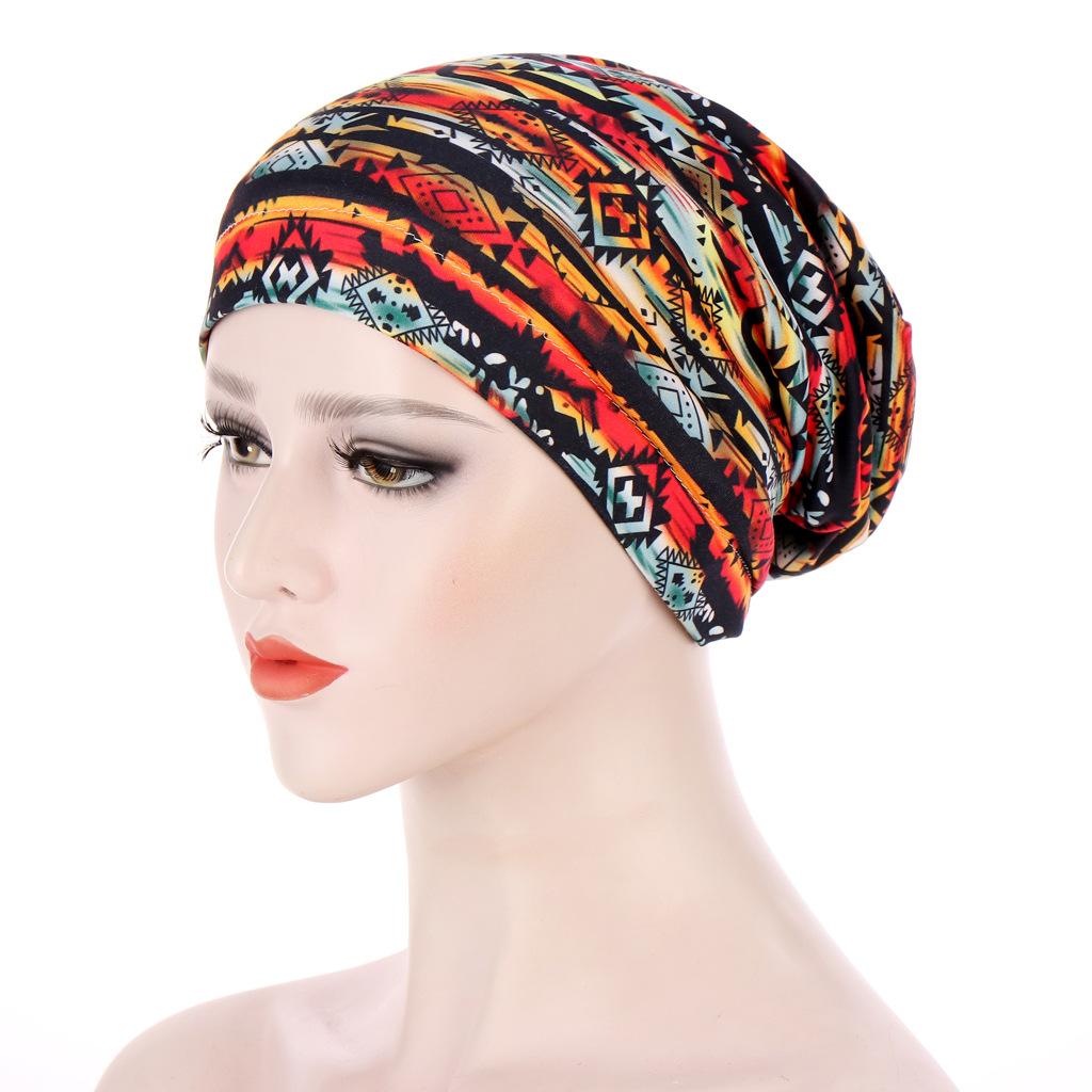 New Elastic Fashion Turban Hat Solid Color Women Warm Winter Headscarf Bonnet Inner Hijabs Cap Muslim Hijab Femme Wrap Head