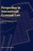 The Perspectives In International Economic Law Book