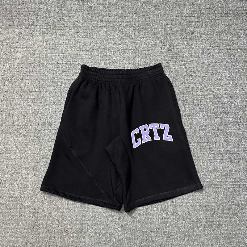 Cort Short Devil Island Print Shorts Mens Hip Hop Skate Casual Sweatpants Trendy Streetwear