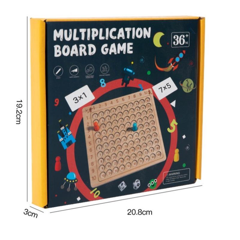 Montessori Educational Wooden Toys Children Baby Math Toys 99 Multiplication Table Math Arithmetic Teaching Aids for Kids Gifts