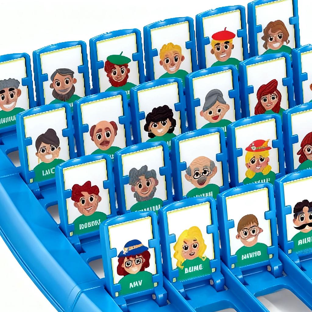 Guess Who I Am Board Game Two-Player Educational Toy Interactive Memory Logic Toy for Family Party Gathering Picnic Board Game
