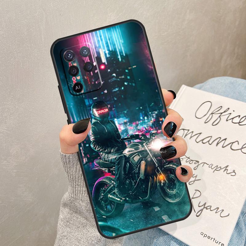 

Neon Motorcycle Art Case For Oppo A40 A60 A80 A78 A38 A18 A98 A58 A96 A76 A16 A94 A74 A54 A15 A17 A57 A77 A5 Pro OPPO A57s