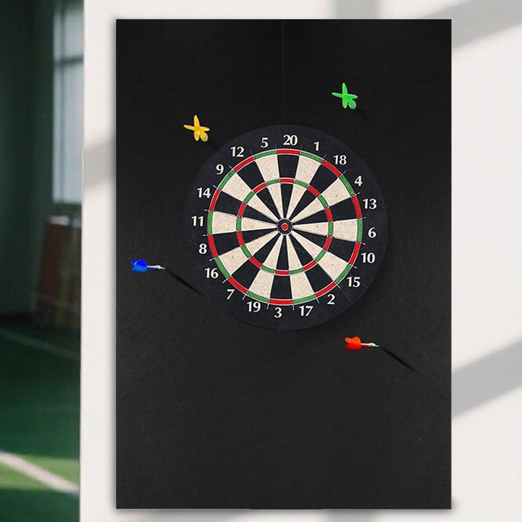 Dart Wall Protector Wall Protector For Dartboards Heavy-Duty Professional Mat Black Protection For Adults Home Game Room Office