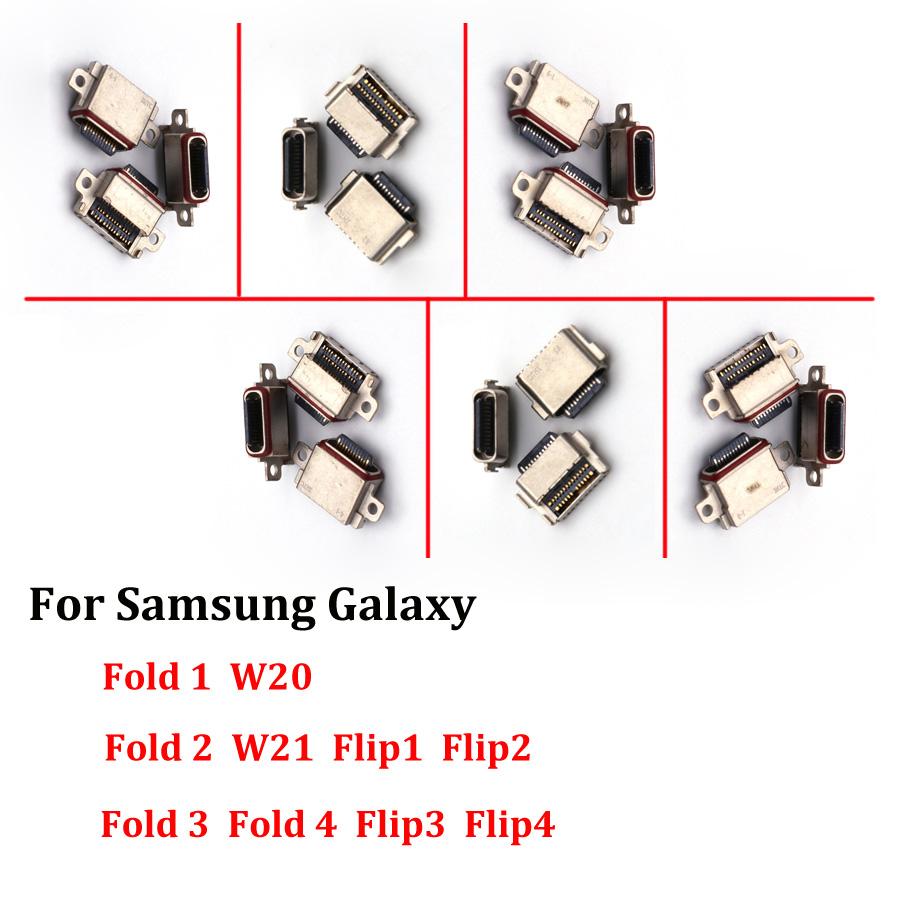 1-10PCS For Samsung Z Fold Flip 1 2 3 4 USB Charging Port Folding mobile phone tail plug charging interface replacement