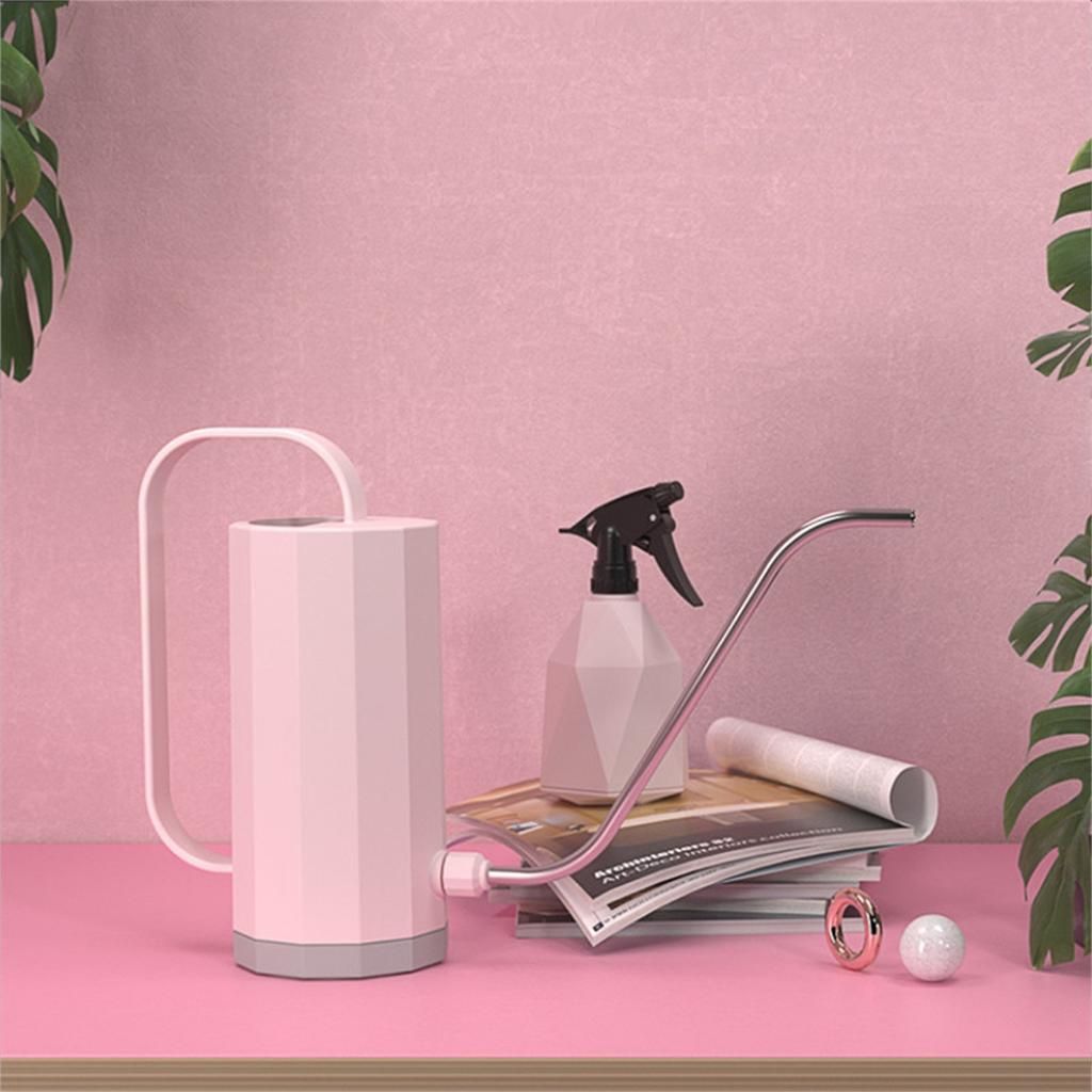 Watering Pot Plastic Horticultural Potted Flower Nordic Style Watering Can with Long Curved Nozzle