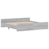 VidaXL Bed Frames Headboard and Footboard Grey Sonoma 180x200 Cm 3203773