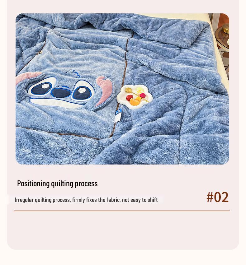 Double-Sided Arctic Velvet Thickened Pillow Quilt for Autumn/Winter 2025