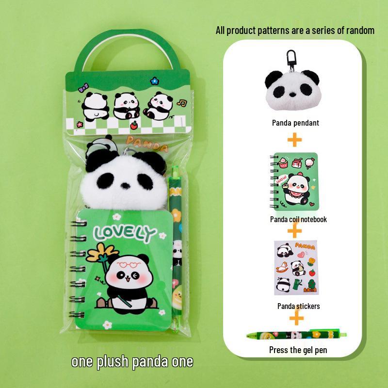 Pandapappersvarusats: Söt presentförpackning & Handväska för Studenter & Souvenirer