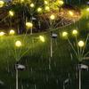 Garden Light Solar Powered Jellyfish Shape Outdoor Yard Light Waterproof Scratch-Resistant Small Size Garden Lamp