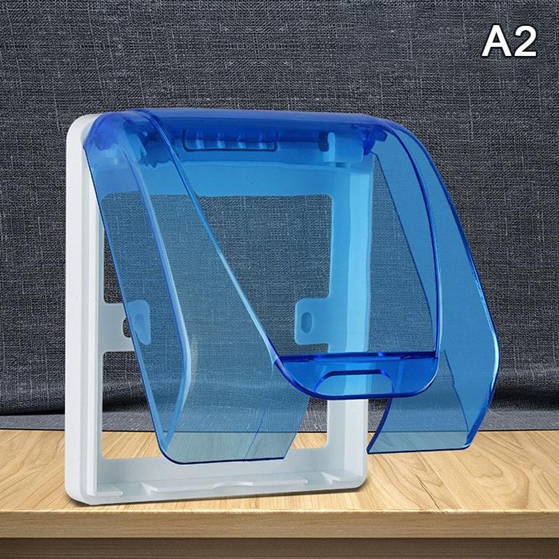 1Pc 86 Tipo de tomada externa à prova d'água Caixa de plugue elétrico Capa à prova de chuva para carregamento Pilha Soquete Interruptor Capa de proteção