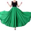 720 Degree Chiffon Skirt Women Long Skirt Dancers Practice Wear Solid Colour Ballet Gypsy Professional Stage Dance Dresses