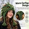 With Step-by-Step Guide Hood Hat Crochet Kit Animal Hood Hat Crochet Kit  for Adults&Kids Gift
