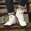 Winter Hiking Shoes Anti-slip Outdoor Warm Sneakers Unisex Cotton Shoes Plush Ankle Boots Elastic Climbing Sports Shoes