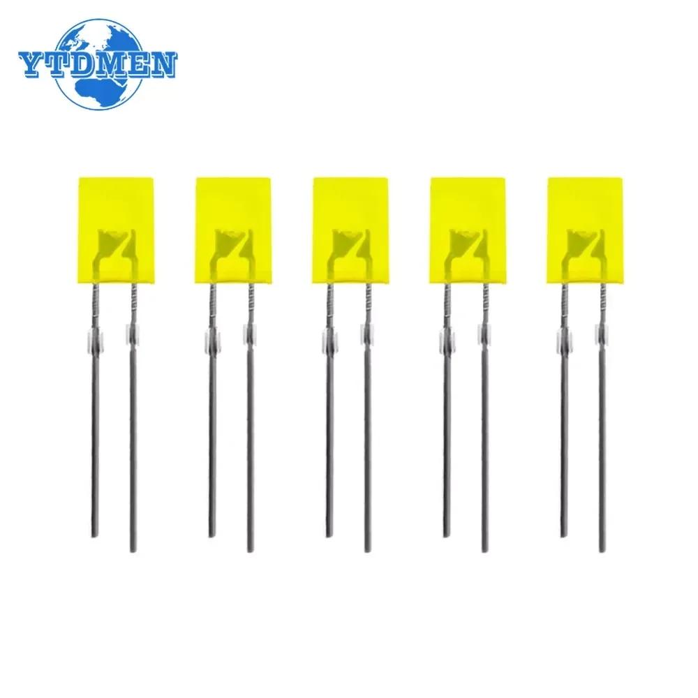 50/100pcs 2x5x7mm Diode LED Square 5-Color 2*5*7mm Light-Emitting Diode LED Kit for DIY Electronic