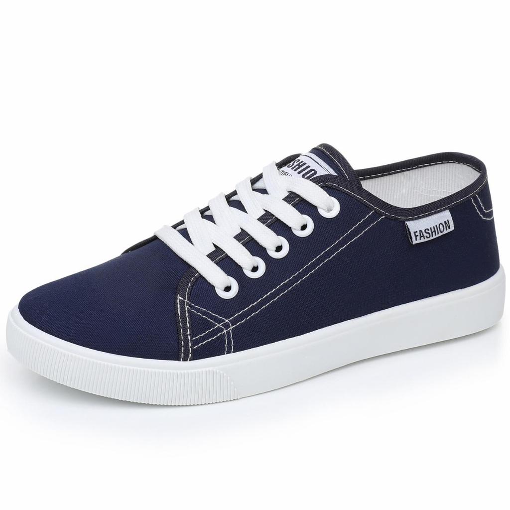 Women's White Lace-up Canvas Shoes - Soft, Breathable, Casual All-Match Sneakers for Spring and Autumn