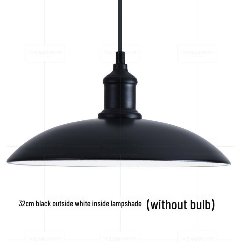 Nordic Loft Retro Industrial Pendant Light - Creative Wrought Iron Single Head Lampshade for Cafe and Bar