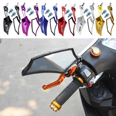 Plastic Sturdy And Durable Smooth Surface Universal Motorcycle Rearview Mirrors Bright Color