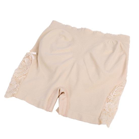 Sicherheitsshorts Hohe Taille Nahtlose Sicherheitshose Slim Fit Hüftlift Atmungsaktiv Dehnbar Spitzendetail Damen Unterteilshorts