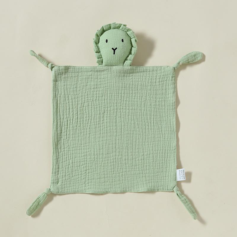 Pure Cotton Baby Comfort Toy: Rabbit Sleep Companion Crinkle Handkerchief