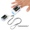 Portable Fingertip Pulse Oximeter SPO2 Blood Oxygen Saturation Monitor with LED Display Lanyard