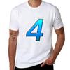 Number Four Tshirt Trendy Casual Short Sleeve Shirt