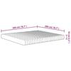 VidaXL Matelas en mousse moyennement doux 200x200 cm 373055