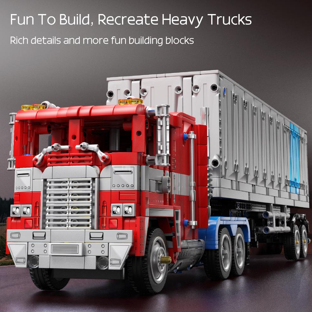 Non-Toxic 2073Pcs Optimuss Primes Truck Building Blocks Set Vehicle Gift Toy Car Robot Toys Anime Toy For Kids Adult Christmas