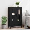 Highboard Black Oak Effect 69.5 x 31 x 115 cm Particle Board