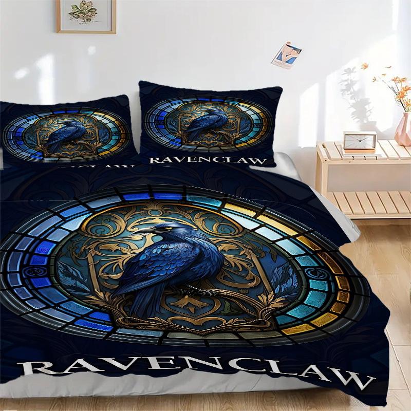 

3pcs Ravenclaw Duvet Cover Set, 1 Duvet Cover + 1/2 Pillowcases (No Insert), Bedroom Decor, Allseason Comfort yy251021268 135x200cm