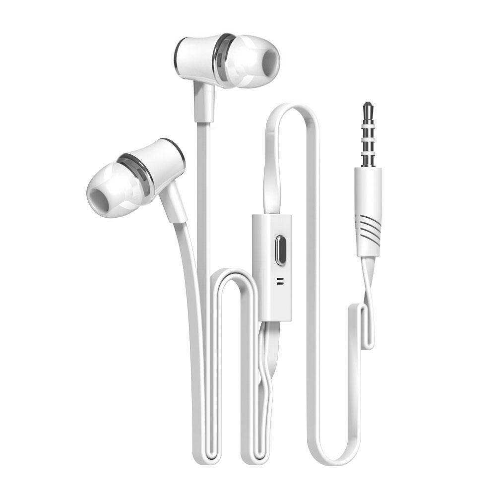 3.5mm Wired Headphones with Microphone Extra Bass Earphone Sport Headset In Ear Earbuds for Samsung Xiaomi Huawei Galaxy  S7 S8